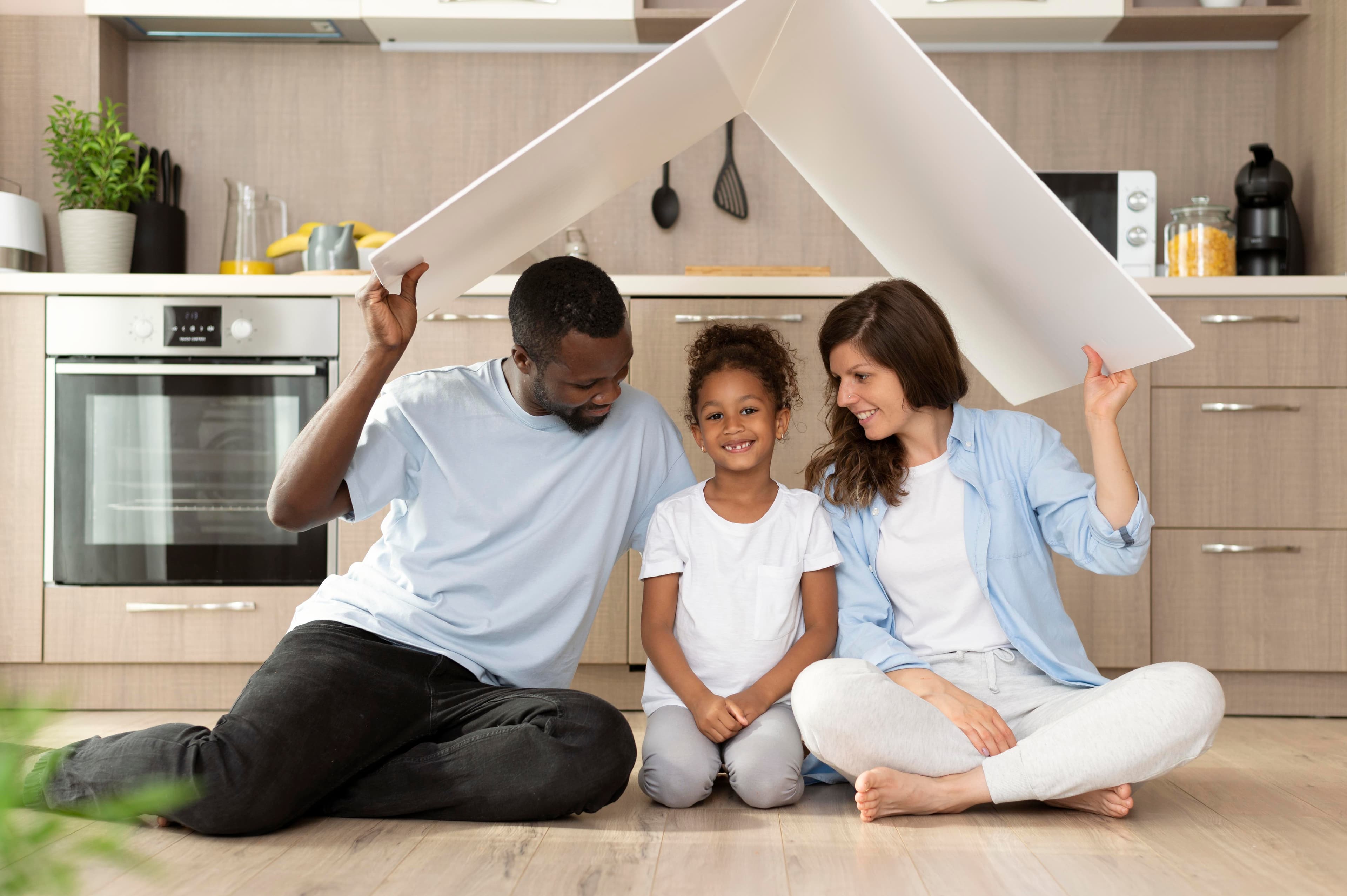 Happy family protected by comprehensive insurance coverage